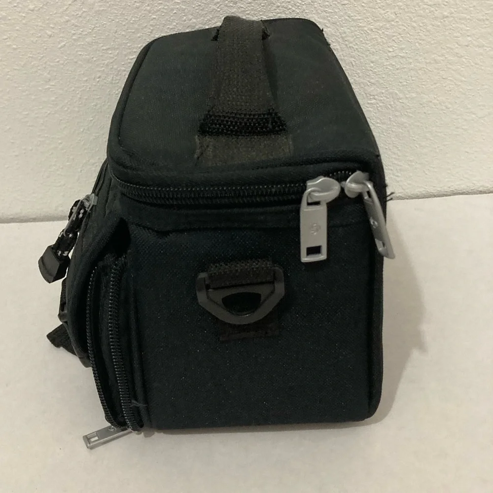 Samsonite Black Camera Case Bag Small Padded 5 Pockets compartment dividers